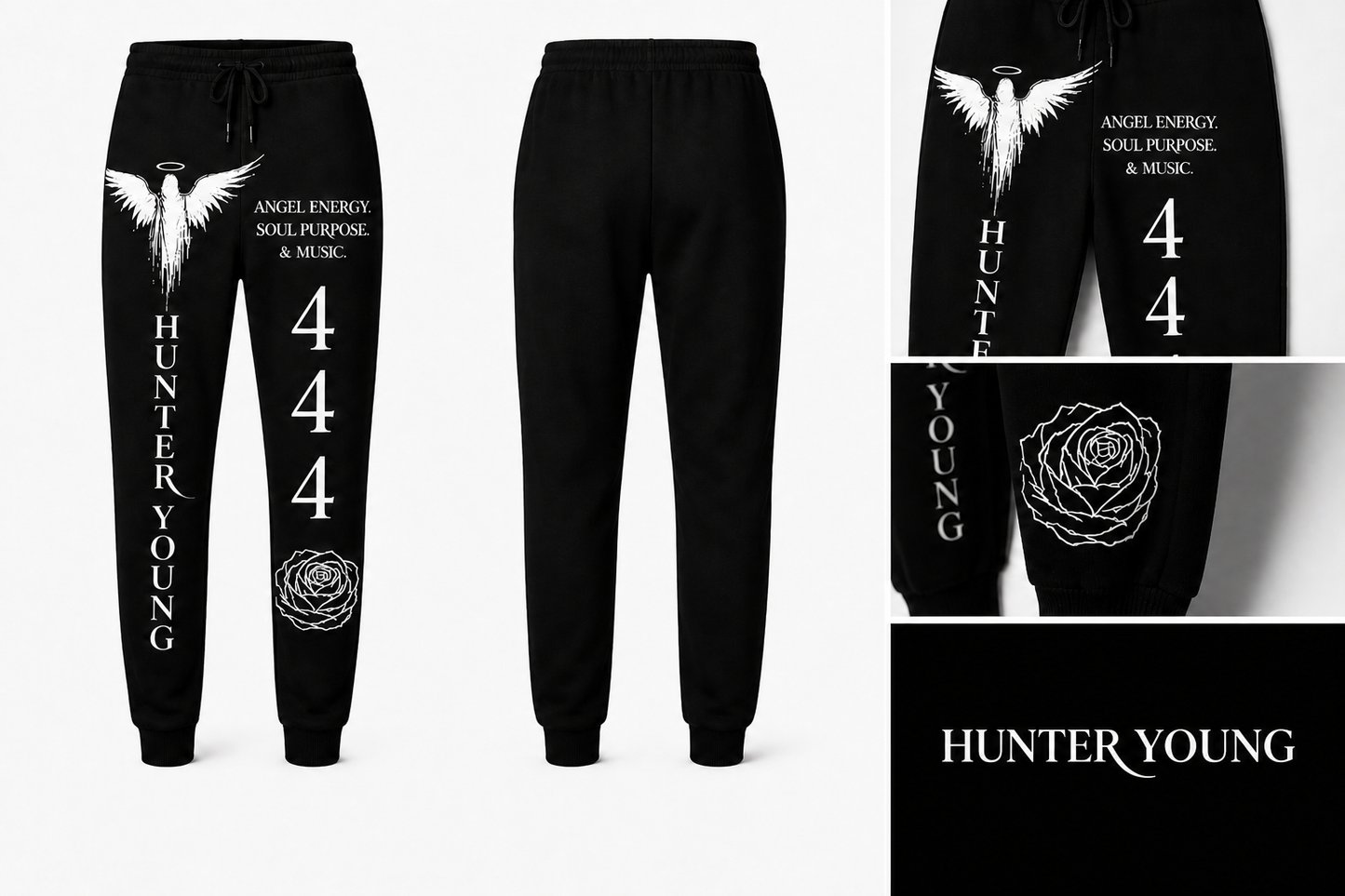 Hunter Young White Angel Sweats