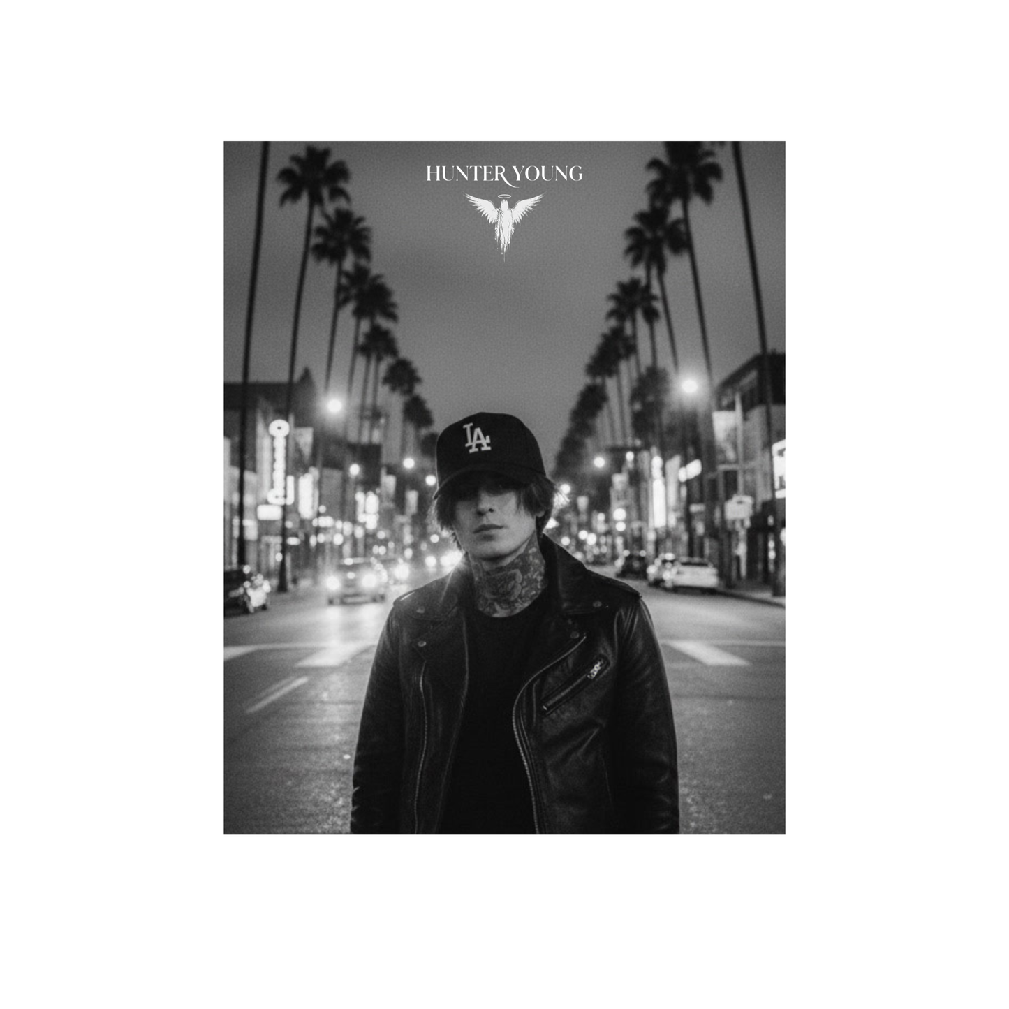 Hunter Young White Angel Poster