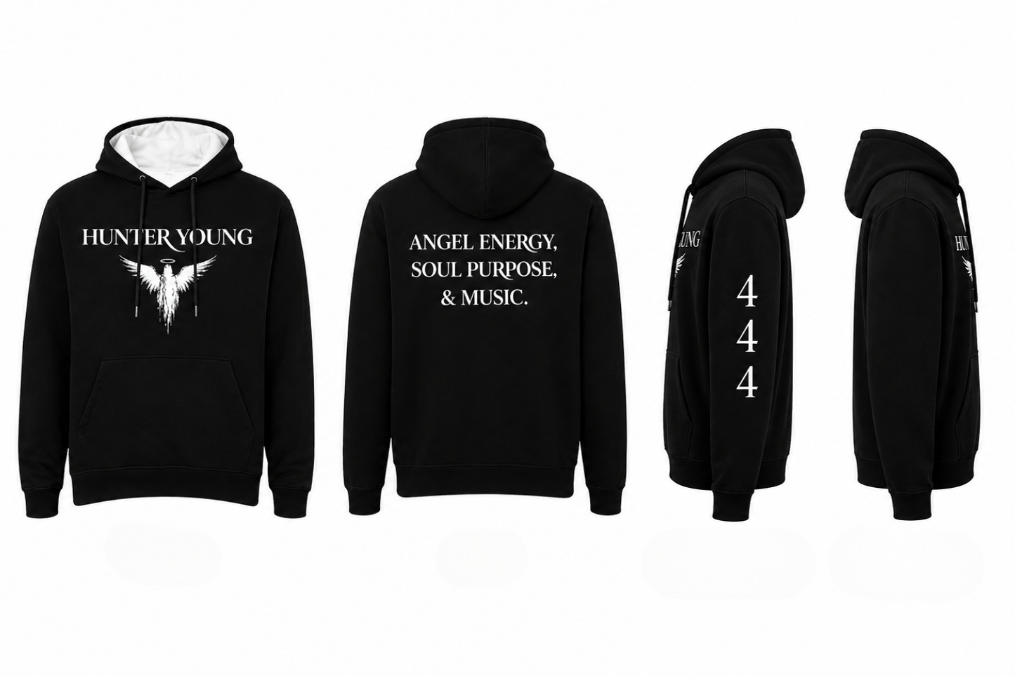 Hunter Young Angel Energy Soul Purpose & Music Hoodie