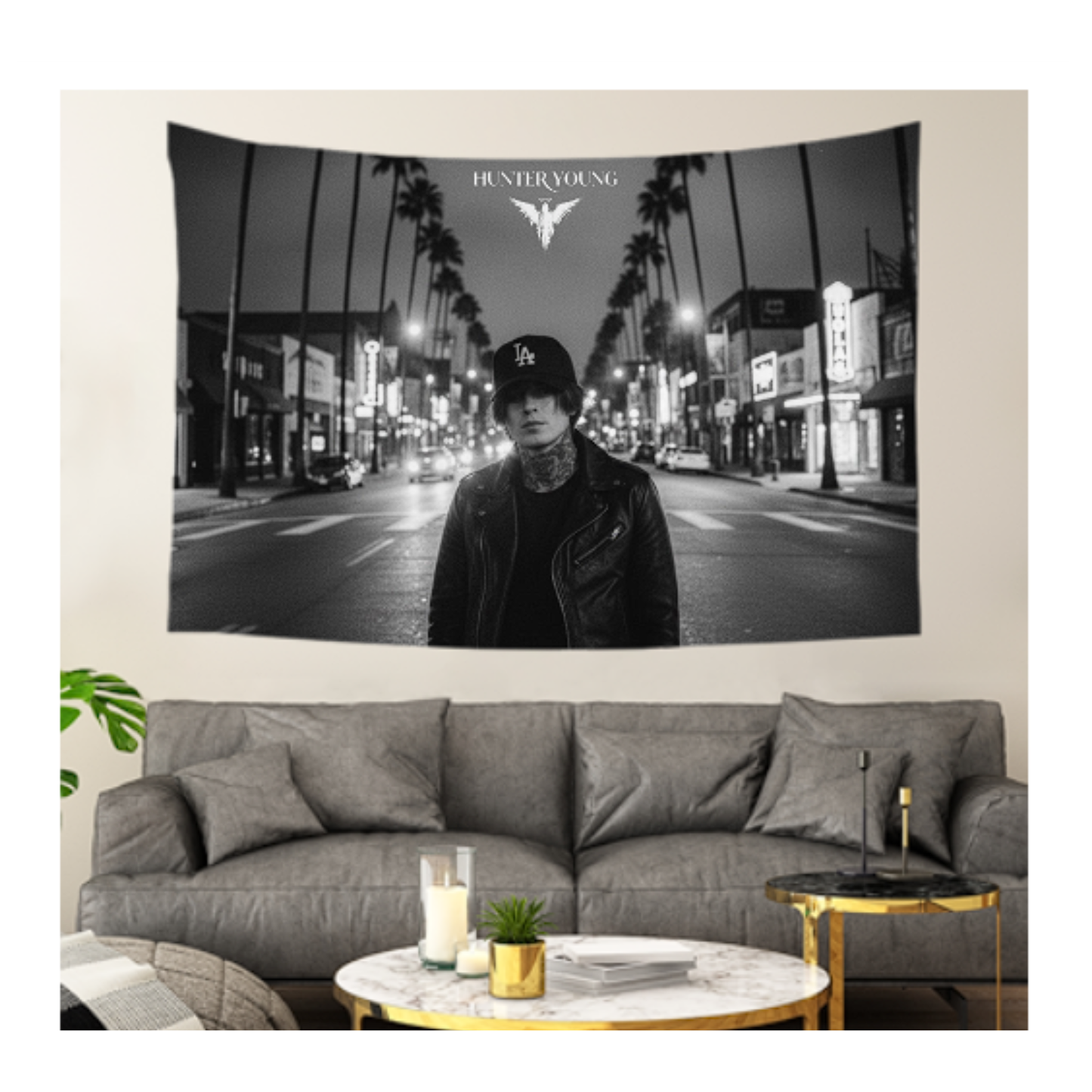 Hunter Young White Angel Tapestry