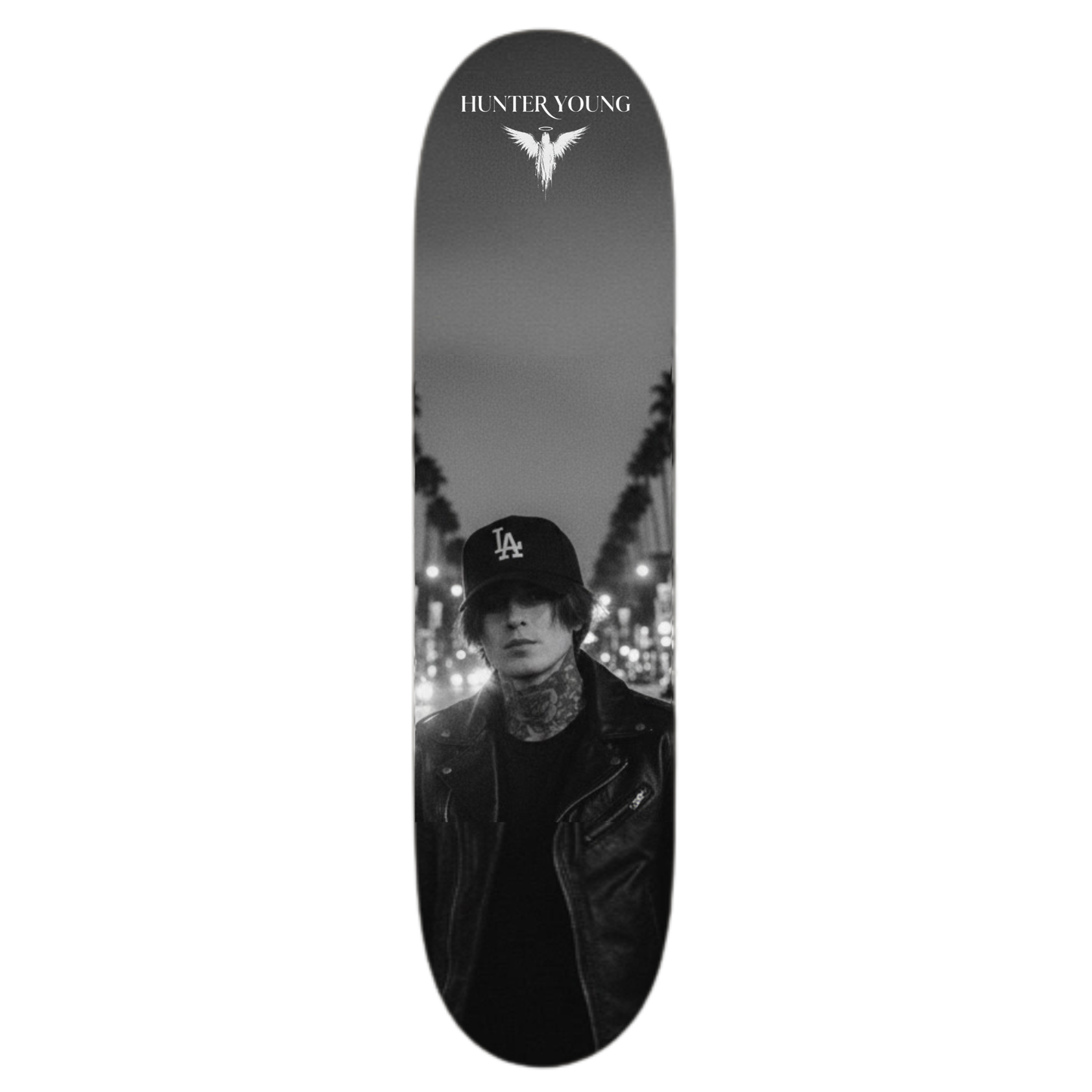 Hunter Young White Angel Skateboard Deck